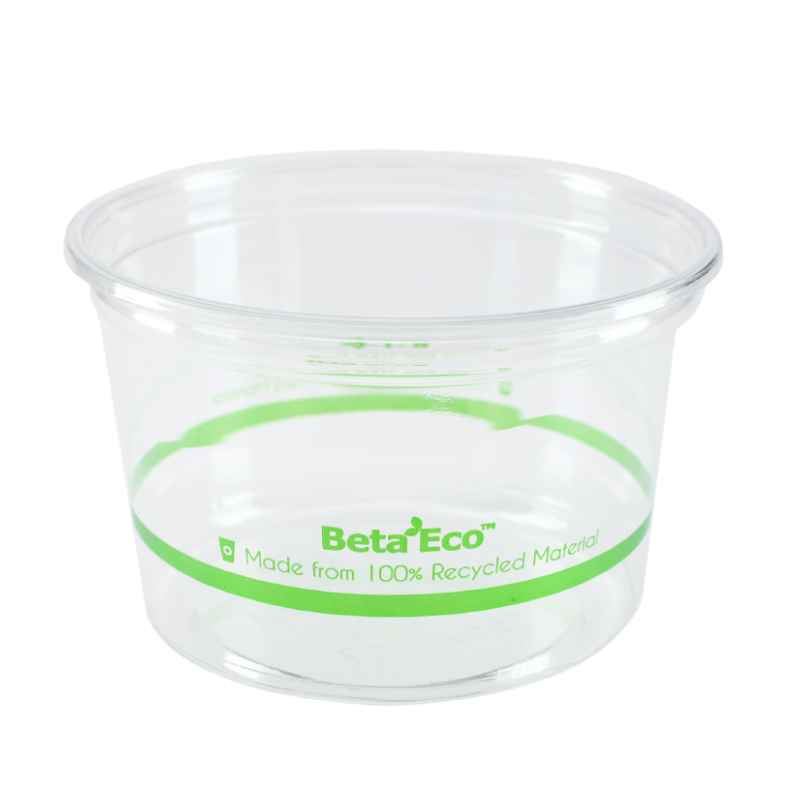 8 oz. Clear PP Plastic Square Tamper Evident Container, 105mm